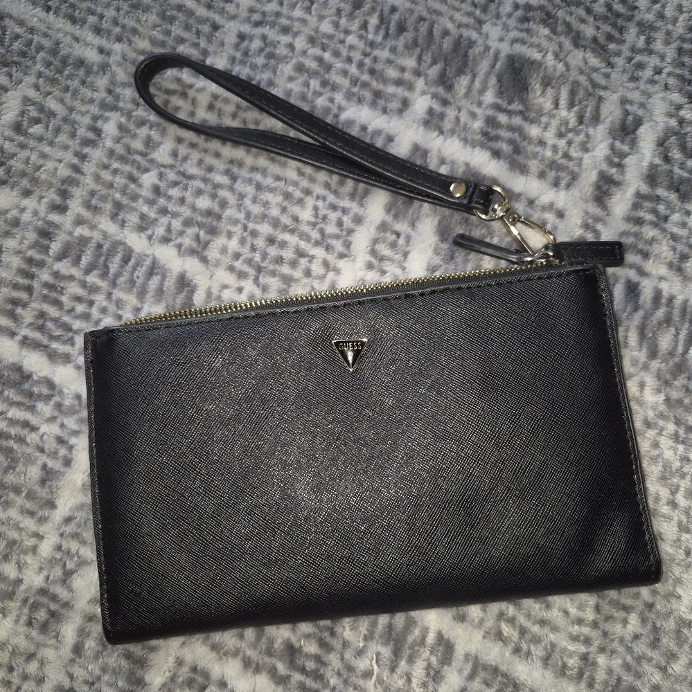 Guess Black Wristlet Clutch